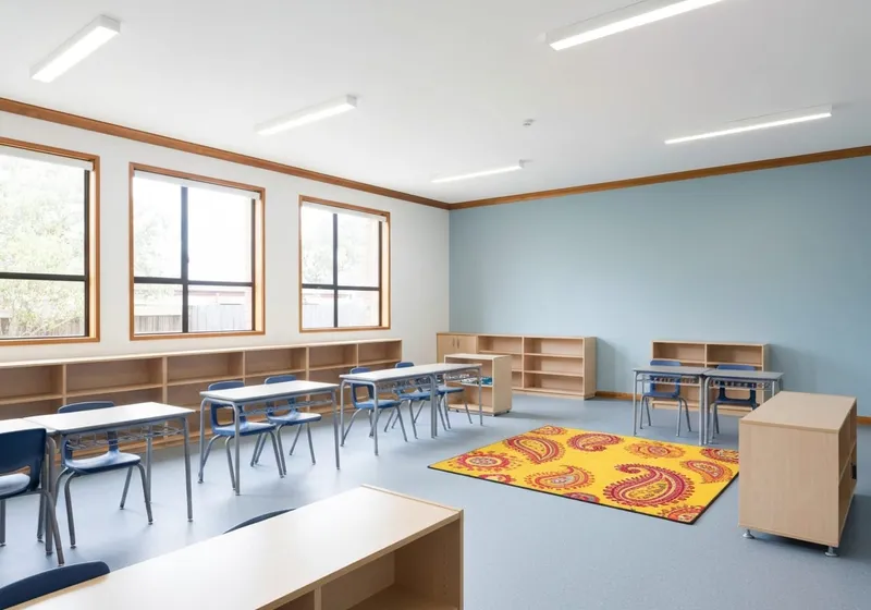 Bright classroom repaint